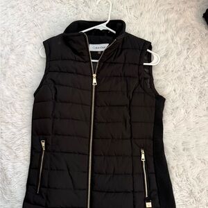 Calvin Klein Black Quilted Vest